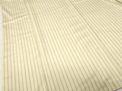 平和屋着物●お召　縞　正絹　逸品　AABH7074ck