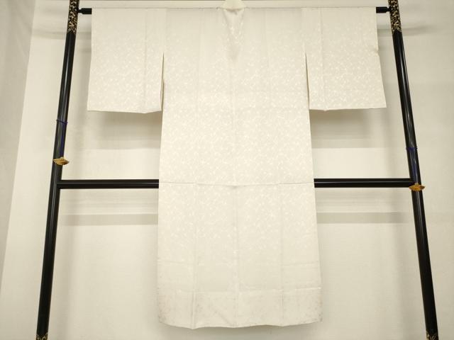 平和屋着物●長襦袢　無双仕立て　霞地紋　灰梅色　正絹　逸品　未使用　AABH7081ck