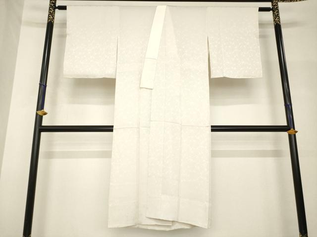 平和屋着物●長襦袢　無双仕立て　霞地紋　灰梅色　正絹　逸品　未使用　AABH7081ck