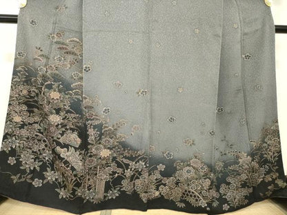 平和屋着物●訪問着　鴛鴦花籬文　金彩　正絹　逸品　AABH7082ck