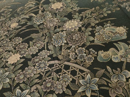 平和屋着物●訪問着　鴛鴦花籬文　金彩　正絹　逸品　AABH7082ck