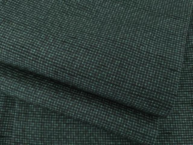 平和屋着物○男性 紬 アンサンブル 幾何学文様 正絹 逸品 AABH7085ck