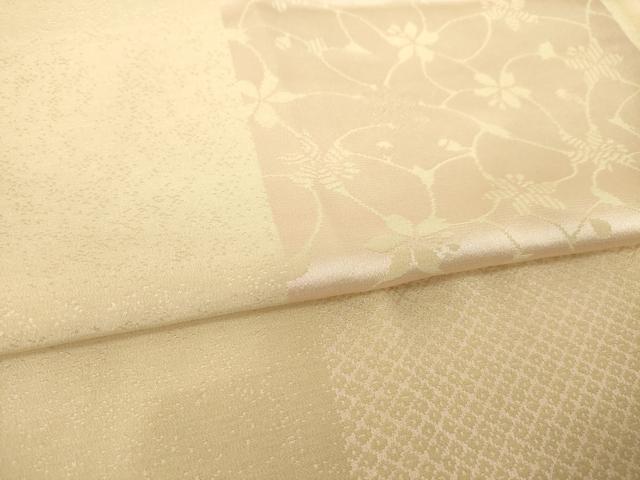 平和屋着物●長襦袢　無双仕立て　市松花蔦草文　やまと誂製　半衿刺繍　正絹　逸品　未使用　AABH7105ck 平和屋着物○長襦袢 無双仕立て 桜ろまん 暈し染め 半衿刺繍