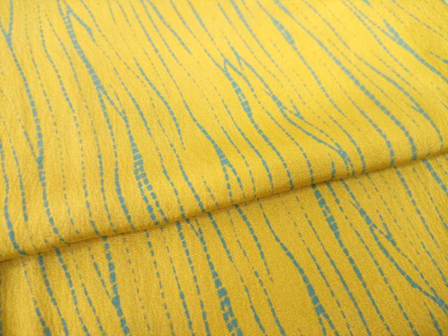 平和屋着物●長襦袢　無双仕立て　杢目絞り文様　正絹　逸品　AABH7106ck
