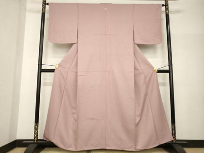 平和屋着物●上質な色無地　鴇浅葱色　正絹　逸品　AABH7109ck