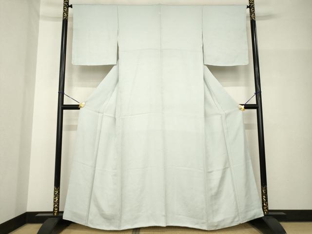 平和屋着物●上質な色無地　風景地紋　蕎麦切色　正絹　逸品　未使用　AABH7118ck