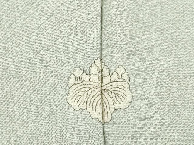 平和屋着物●上質な色無地　風景地紋　蕎麦切色　正絹　逸品　未使用　AABH7118ck