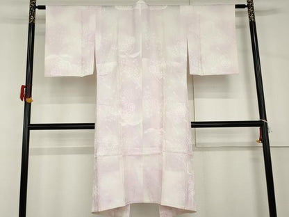 平和屋着物●長襦袢　無双仕立て　花鼓地紋　暈し染め　正絹　逸品　AABH7123cs