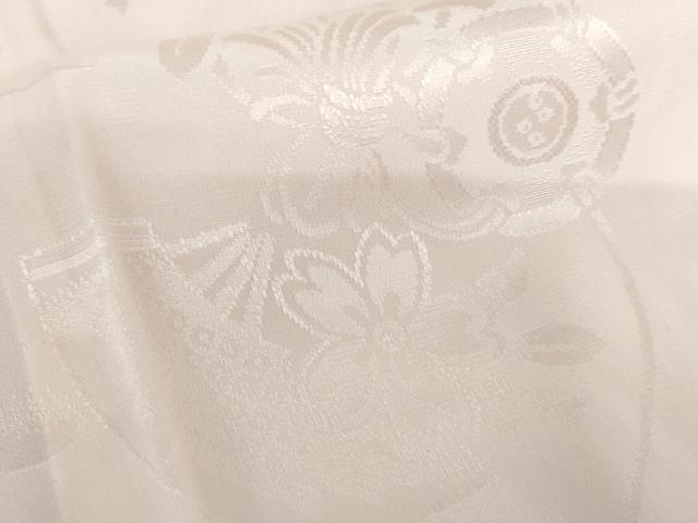 平和屋着物●長襦袢　無双仕立て　花鼓地紋　暈し染め　正絹　逸品　AABH7123cs