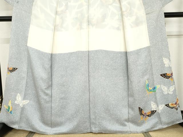 平和屋着物●訪問着　友禅　作家物　彰　舞蝶文　暈し染め　金彩　鈴乃屋扱い　正絹　逸品　AABH7127cs