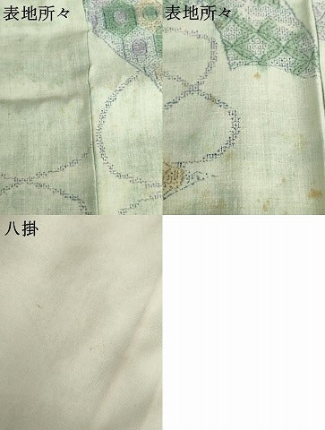 平和屋着物●本場結城紬　重要無形文化財　奥順　100亀甲　もろ入り　鬘帯吉祥花文　証紙付き　正絹　逸品　AABH7131cs