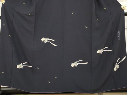 平和屋着物●世界的人形師　辻村寿三郎　ジュサブロー　訪問着　花兎　正絹　逸品　AABH7132cs