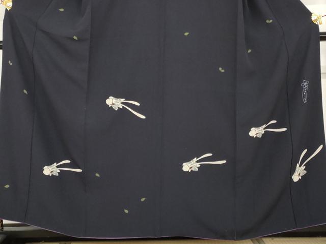 平和屋着物●世界的人形師　辻村寿三郎　ジュサブロー　訪問着　花兎　正絹　逸品　AABH7132cs