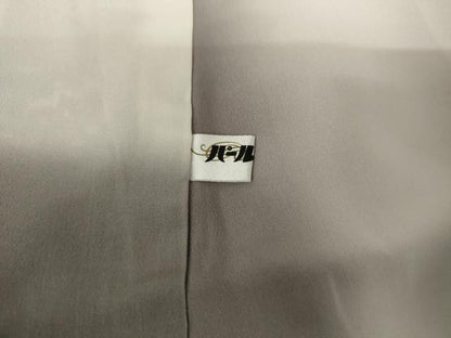 平和屋着物●上質な小紋　風景草花文　正絹　逸品　AABH7138cs