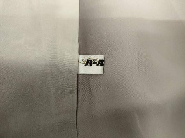 平和屋着物●上質な小紋　風景草花文　正絹　逸品　AABH7138cs