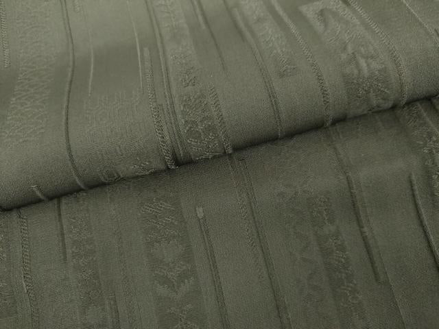 平和屋着物●上質な色無地　短冊花地紋　青鈍色　正絹　逸品　AABH7142cs 平和屋着物○上質な色無地 短冊花地紋 青鈍色 正絹 逸品 AABH7142cs
