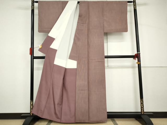 平和屋着物○上質な紬 杢目絞り 正絹 逸品 AABH7150cs
