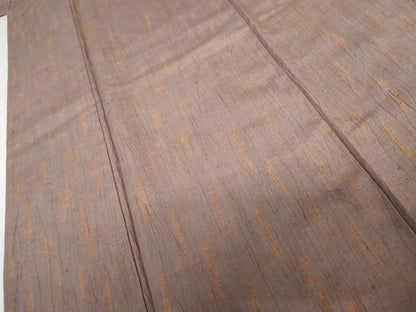 平和屋着物●上質な紬　杢目絞り　正絹　逸品　AABH7150cs