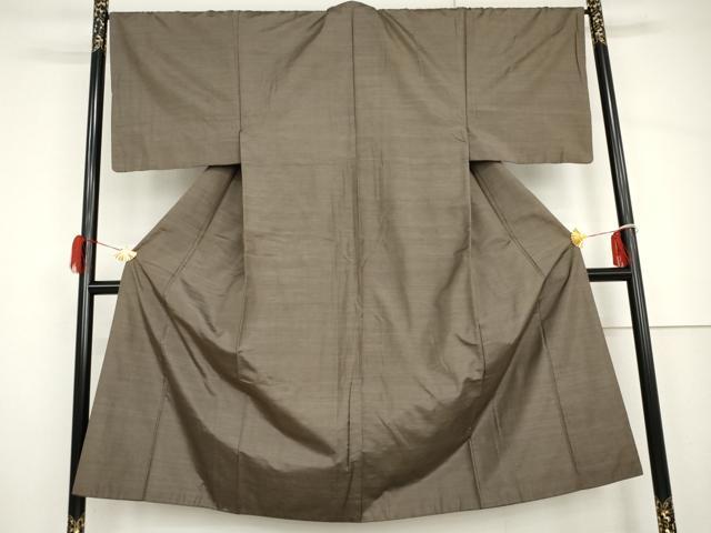 平和屋着物●男性　本場大島紬　泥染め　正絹　逸品　AABH7161cs