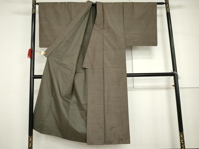 平和屋着物●男性　本場大島紬　泥染め　正絹　逸品　AABH7161cs