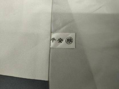 平和屋着物●上質な色無地　紋意匠　薄花色　正絹　逸品　AABH7186cs