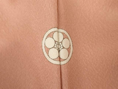 平和屋着物●上質な色無地　作家物　一斤染色　正絹　逸品　未使用　AABH7188cs