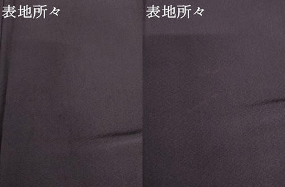 平和屋着物●上質な色無地　江戸紫色　正絹　逸品　AABH7189cs
