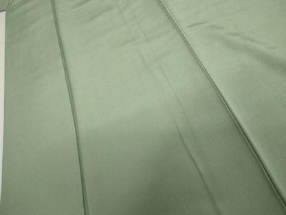 平和屋着物●上質な色無地　作家物　清鳳　幻の染　青磁鼠色　正絹　逸品　AABH7190cs