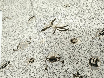 平和屋着物●訪問着　鳳凰吉祥宝尽くし　たたき染め　金彩　正絹　逸品　AABH7196cs