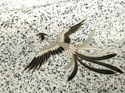 平和屋着物●訪問着　鳳凰吉祥宝尽くし　たたき染め　金彩　正絹　逸品　AABH7196cs