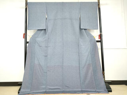 平和屋着物●江戸小紋　鮫小紋柄　ロング丈　正絹　逸品　AABH7197cs