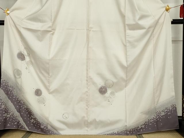平和屋着物●本場大島紬　染大島　鹿の子丸重ね文　金彩　正絹　逸品　AABH7202cs