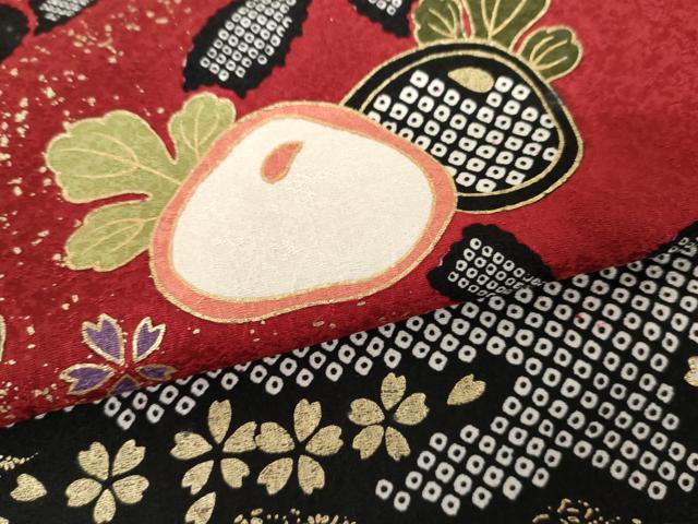 平和屋着物●豪華振袖　光琳菊　金彩　正絹　逸品　AABH7207cs