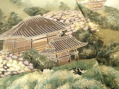 平和屋着物●豪華色留袖　作家物　泰常　樹林風景文　暈し染め　金彩　正絹　逸品　AABH7213cs