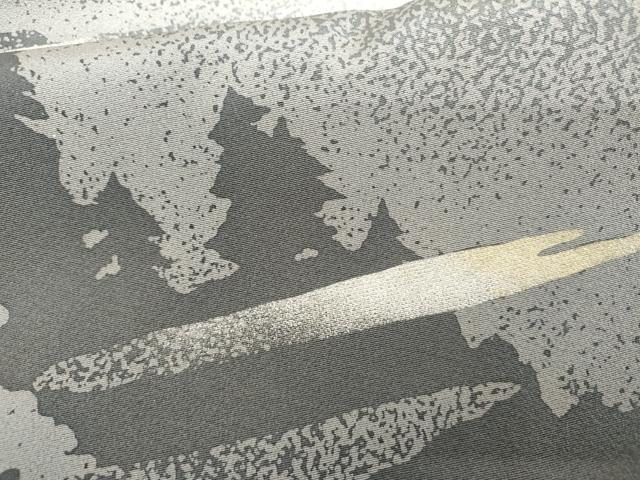平和屋着物●染色作家　津室朱光　色留袖　重ね山樹林シルエット　暈し染め　金銀彩　正絹　逸品　AABH7214cs