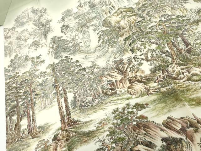 平和屋着物●琉染の創設者　山岡古都　水墨書　暈し染め　正絹　逸品　AABH7216cs