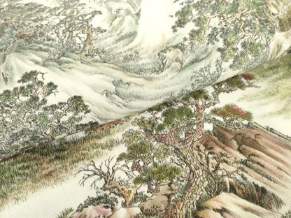 平和屋着物●琉染の創設者　山岡古都　水墨書　暈し染め　正絹　逸品　AABH7216cs