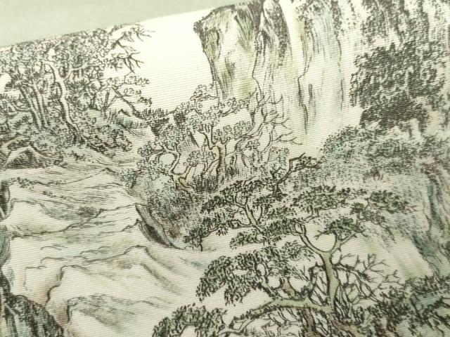 平和屋着物●琉染の創設者　山岡古都　水墨書　暈し染め　正絹　逸品　AABH7216cs