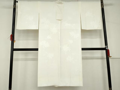 平和屋着物●長襦袢　袷　枝花地紋　暈し染め　正絹　逸品　AABH7217cs