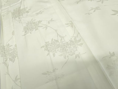 平和屋着物●長襦袢　袷　枝花地紋　暈し染め　正絹　逸品　AABH7217cs