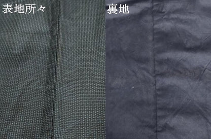 平和屋着物●男性　本場大島紬　80亀甲　総詰め　正絹　逸品　AABH7221cs