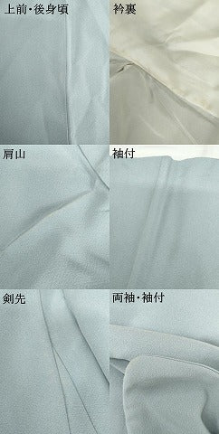 平和屋着物●上質な色無地　秘色色　正絹　逸品　AABH7228cs