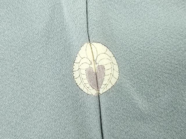 平和屋着物●上質な色無地　秘色色　正絹　逸品　AABH7228cs