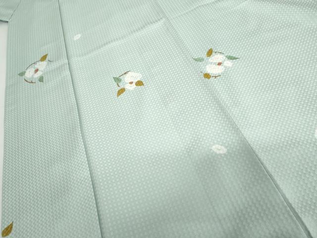 平和屋着物●上質な小紋　絞り　草花丸文　金彩　正絹　逸品　AABH7231cs