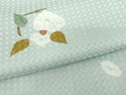 平和屋着物●上質な小紋　絞り　草花丸文　金彩　正絹　逸品　AABH7231cs