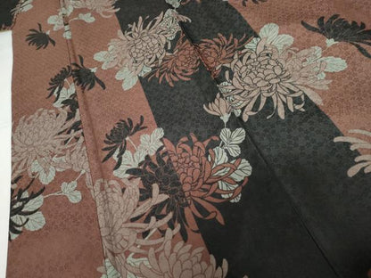 平和屋着物●リョウコキクチ　Ryoko Kikuchi　小紋　菊　洗える着物　AABH7248cs