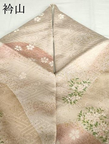平和屋着物●訪問着　草花文　暈し染め　正絹　逸品　AABF8776ph 平和屋着物○訪問着 草花文 暈し染め 金彩 正絹 逸品 AABI0600ph