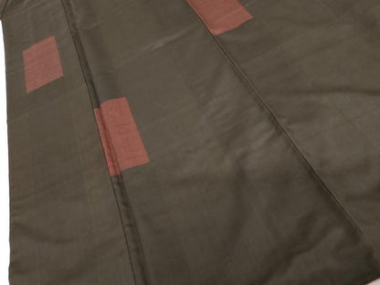 平和屋着物●本場大島紬　一元絣　地空き　色紙文　正絹　逸品　AABH7253cs