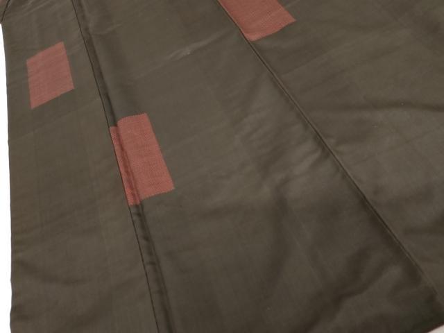 平和屋着物●本場大島紬　一元絣　地空き　色紙文　正絹　逸品　AABH7253cs
