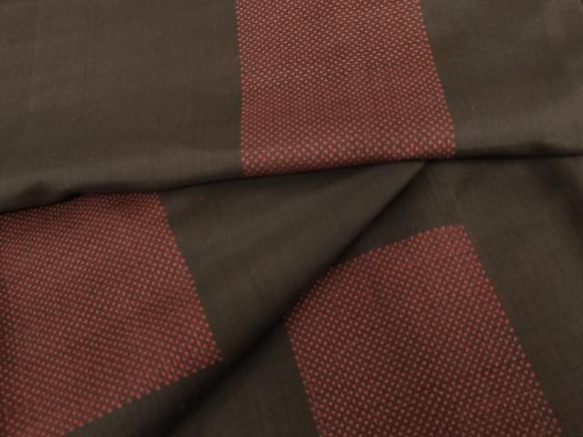 平和屋着物●本場大島紬　一元絣　地空き　色紙文　正絹　逸品　AABH7253cs